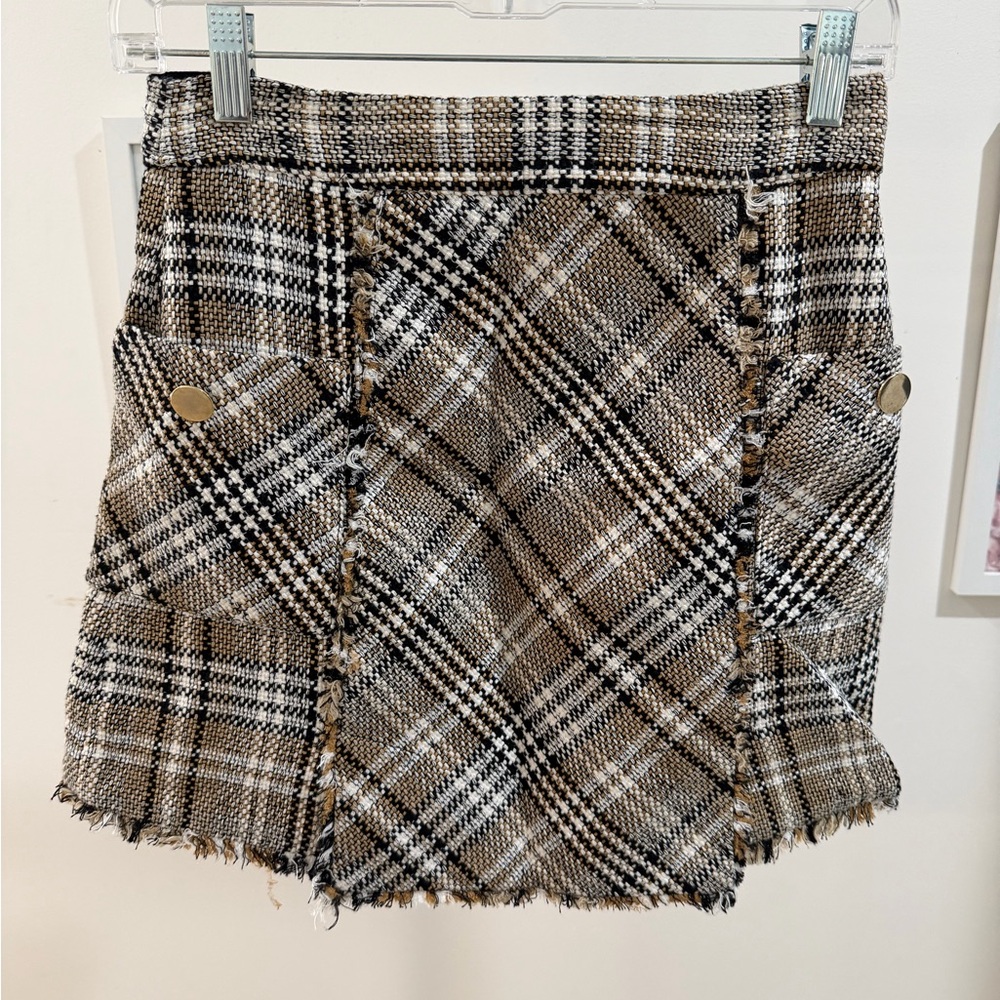 Zara Tweed Mini Skirt